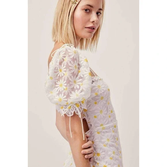 For Love And Lemons Brulee Daisy Mini Dress - Picture 6 of 10
